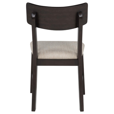 Catley Dark Coffee 5-Piece Round Drop Leaf Dining Set from Coaster - Luna Furniture