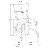 Catley Dark Coffee 5-Piece Round Drop Leaf Dining Set from Coaster - Luna Furniture