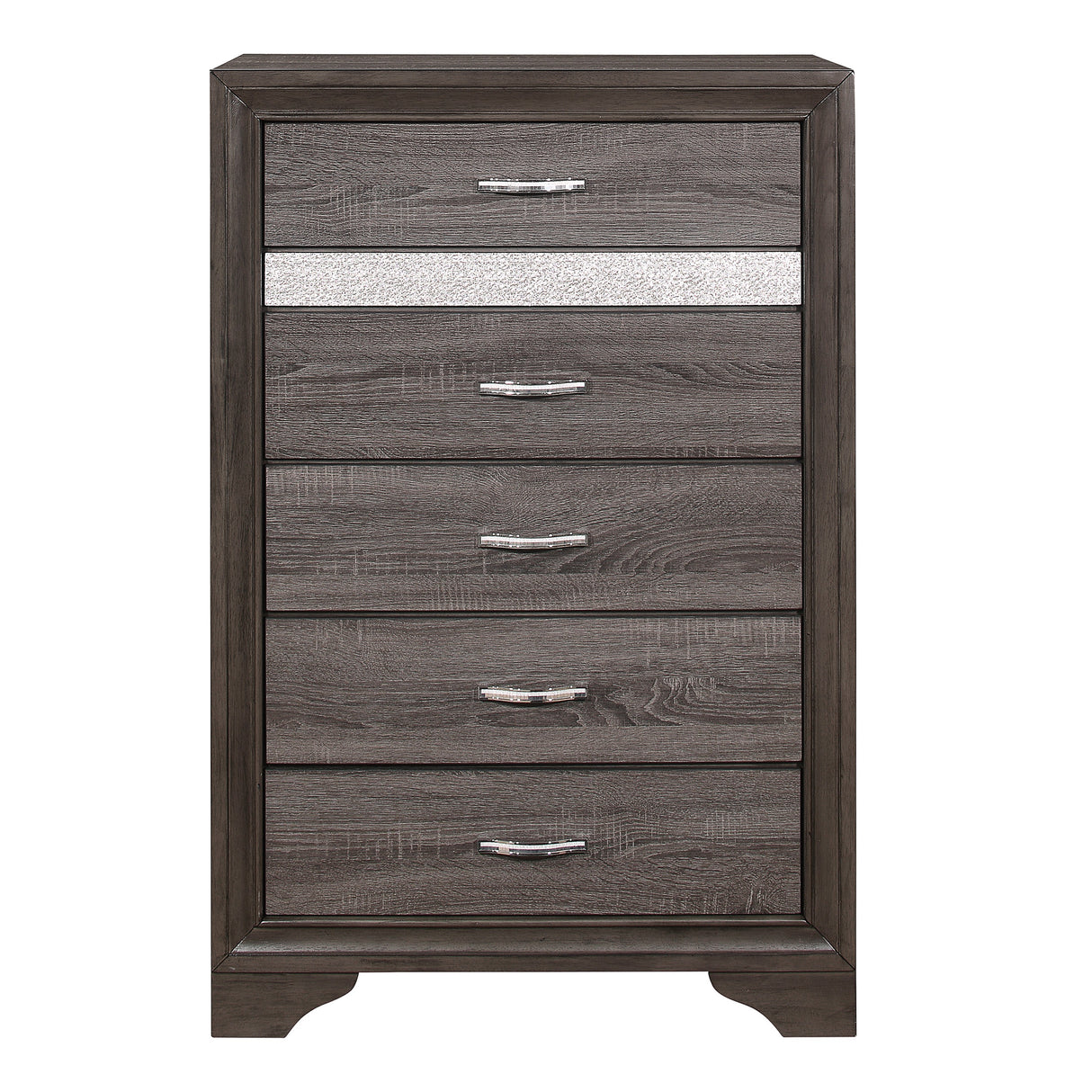 Luster Gray Eastern King Platform Bed with Footboard Storage from Homelegance - Luna Furniture