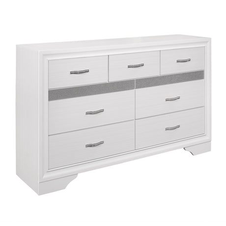 Luster White Nightstand from Homelegance - Luna Furniture