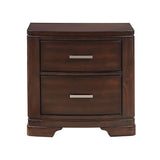 Hudson Cherry Twin Platform Bed with Footboard Storage from Homelegance - Luna Furniture