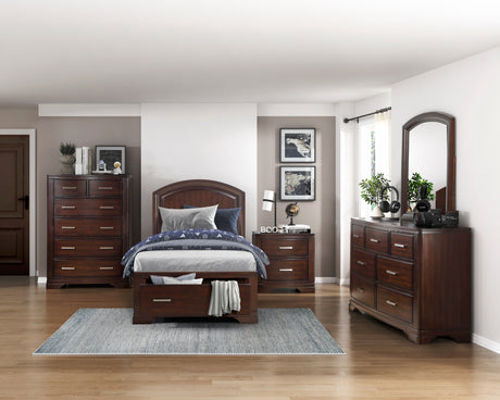 Hudson White Queen Storage Platform Bed from Homelegance - Luna Furniture