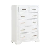 Hudson White Full Platform Bed with Footboard Storage
