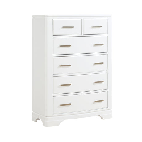 Hudson White Full Platform Bed with Footboard Storage from Homelegance - Luna Furniture