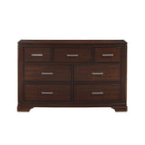 Hudson Cherry 5-Piece Youth Bedroom Set (Twin Bed, Nightstand, Dresser, Mirror, Chest) from Homelegance - Luna Furniture