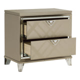 Hudson White 5-Piece Youth Bedroom Set (Twin Bed, Nightstand, Dresser, Mirror, Chest) from Homelegance - Luna Furniture