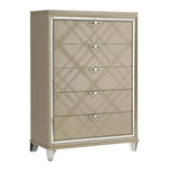 Bijou Champagne Nightstand from Homelegance - Luna Furniture