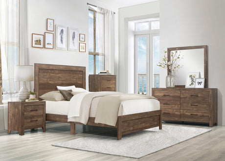 Corbin Gray 5-Piece Youth Bedroom Set (Twin Bed, Nightstand, Dresser, Mirror, Chest) from Homelegance - Luna Furniture