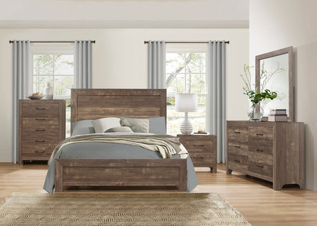 Corbin Gray 5-Piece Youth Bedroom Set (Twin Bed, Nightstand, Dresser, Mirror, Chest) from Homelegance - Luna Furniture