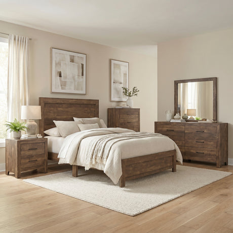 Corbin Gray 5-Piece Youth Bedroom Set (Twin Bed, Nightstand, Dresser, Mirror, Chest) from Homelegance - Luna Furniture