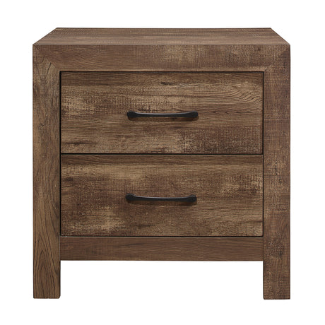 Corbin Brown Crossbuck Queen Panel Bed from Homelegance - Luna Furniture