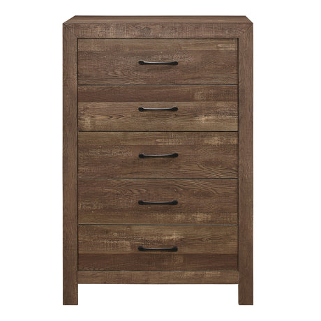 Corbin Gray 4-Piece Bedroom Set (Queen Bed, Nightstand, Dresser, Mirror) from Homelegance - Luna Furniture