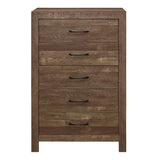 Corbin Brown 4-Piece Youth Bedroom Set (Twin Bed, Nightstand, Dresser, Mirror)
