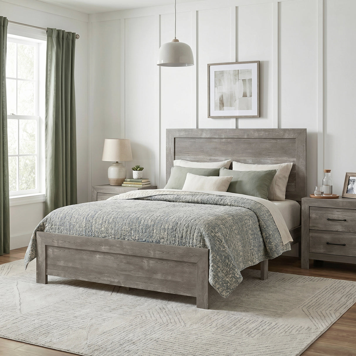 Corbin Gray Eastern King Bed in a Box from Homelegance - Luna Furniture