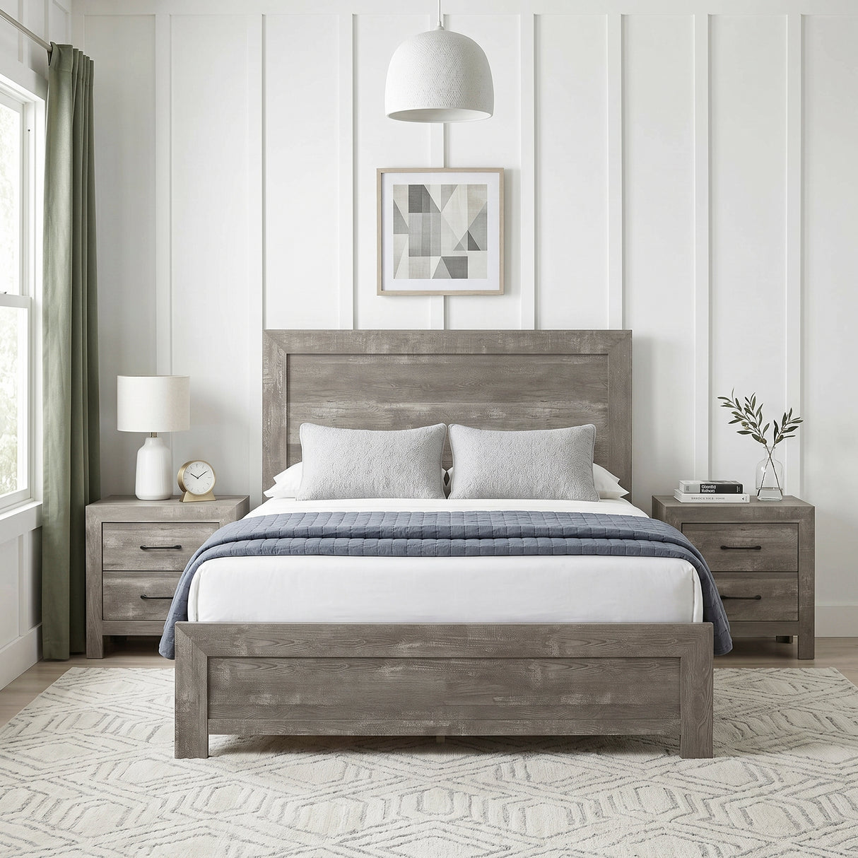Corbin Gray Eastern King Bed in a Box from Homelegance - Luna Furniture