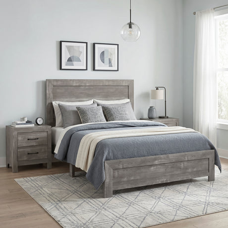 Corbin Gray Eastern King Bed in a Box from Homelegance - Luna Furniture