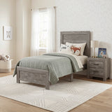 Corbin Gray Twin Panel Bed from Homelegance - Luna Furniture