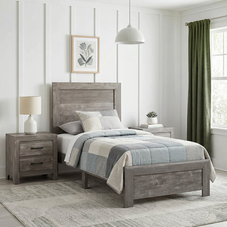 Corbin Gray Twin Panel Bed from Homelegance - Luna Furniture