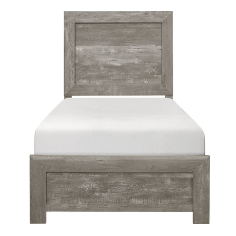 Corbin Gray Eastern King Bed in a Box from Homelegance - Luna Furniture
