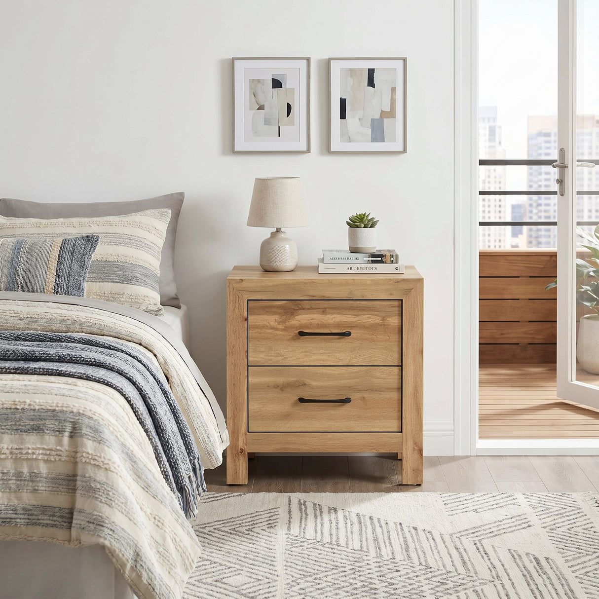 Corbin Natural Nightstand from Homelegance - Luna Furniture