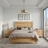 Corbin Natural King Panel Bed