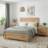 Corbin Natural King Panel Bed