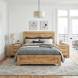 Corbin Natural King Panel Bed