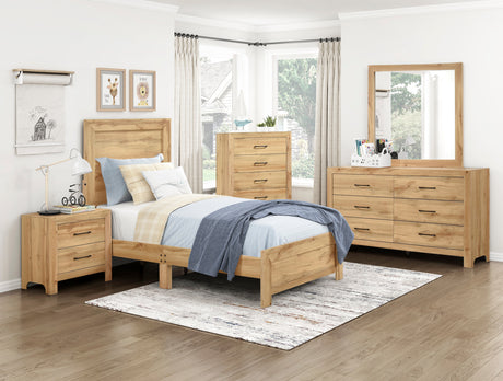 Corbin Natural King Panel Bed from Homelegance - Luna Furniture