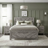 Corbin Gray Crossbuck Queen Panel Bed from Homelegance - Luna Furniture