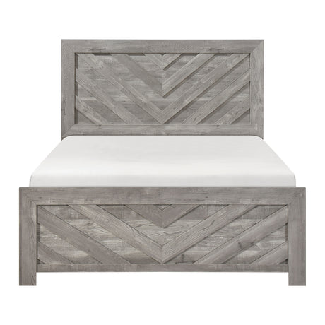 Corbin Brown Crossbuck 5pc Set (QB+NS+DR+MR+CH) from Homelegance - Luna Furniture