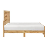 Corbin Natural Crossbuck California King Bed from Homelegance - Luna Furniture