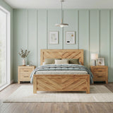 Corbin Natural Crossbuck California King Bed from Homelegance - Luna Furniture