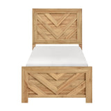 Corbin Natural Crossbuck 4pc Set (TB+NS+DR+MR) from Homelegance - Luna Furniture