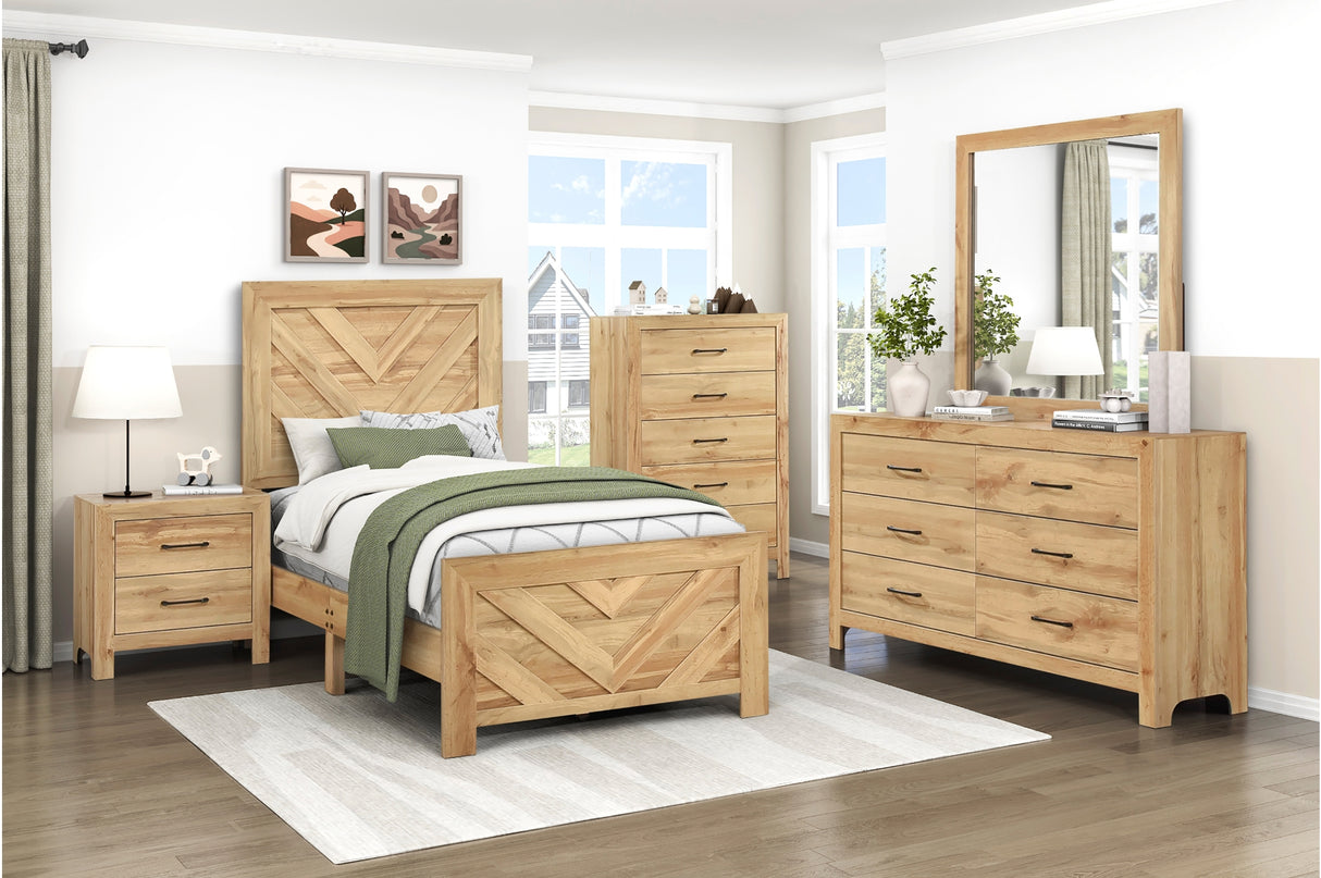 Corbin Natural Crossbuck Youth Bedroom Set from Homelegance - Luna Furniture
