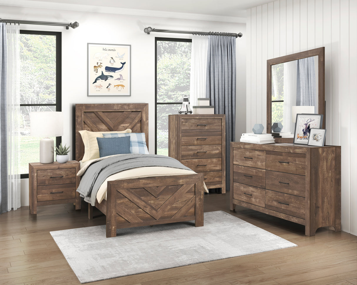Corbin Brown Mirror (Mirror Only) from Homelegance - Luna Furniture