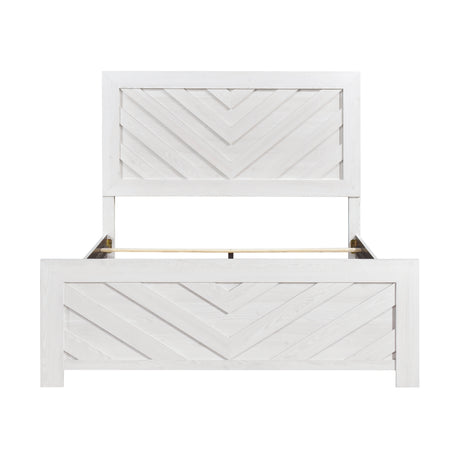 Corbin White Crossbuck California King Bed from Homelegance - Luna Furniture