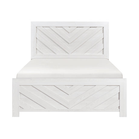 Corbin White Crossbuck California King Bed from Homelegance - Luna Furniture