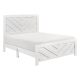 Corbin White Crossbuck California King Bed from Homelegance - Luna Furniture