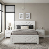 Corbin White Crossbuck Full Panel Bed from Homelegance - Luna Furniture