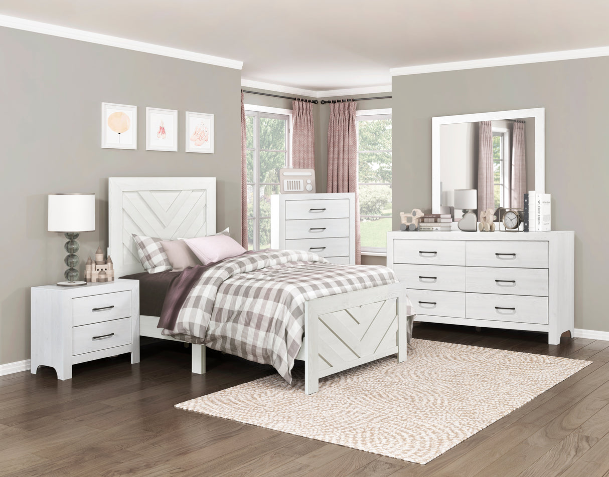 Corbin White Nightstand from Homelegance - Luna Furniture