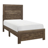 Corbin Brown Twin Panel Bed from Homelegance - Luna Furniture
