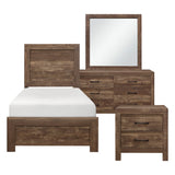 Corbin Brown Twin Panel Bed from Homelegance - Luna Furniture