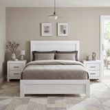 Corbin White Queen Panel Bed from Homelegance - Luna Furniture