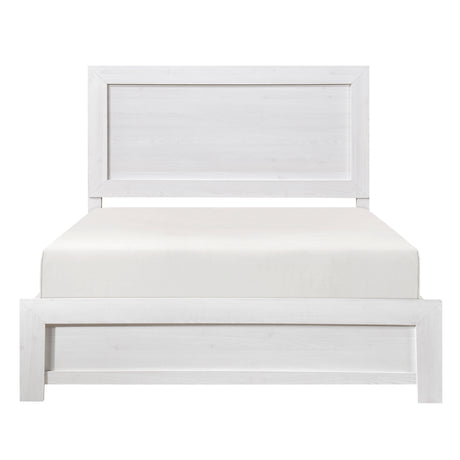 Corbin White Twin Panel Bed from Homelegance - Luna Furniture