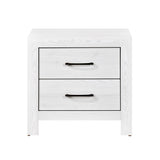 Corbin White Crossbuck Twin Panel Bed