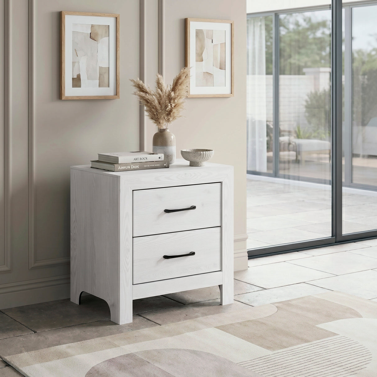 Corbin White Nightstand from Homelegance - Luna Furniture