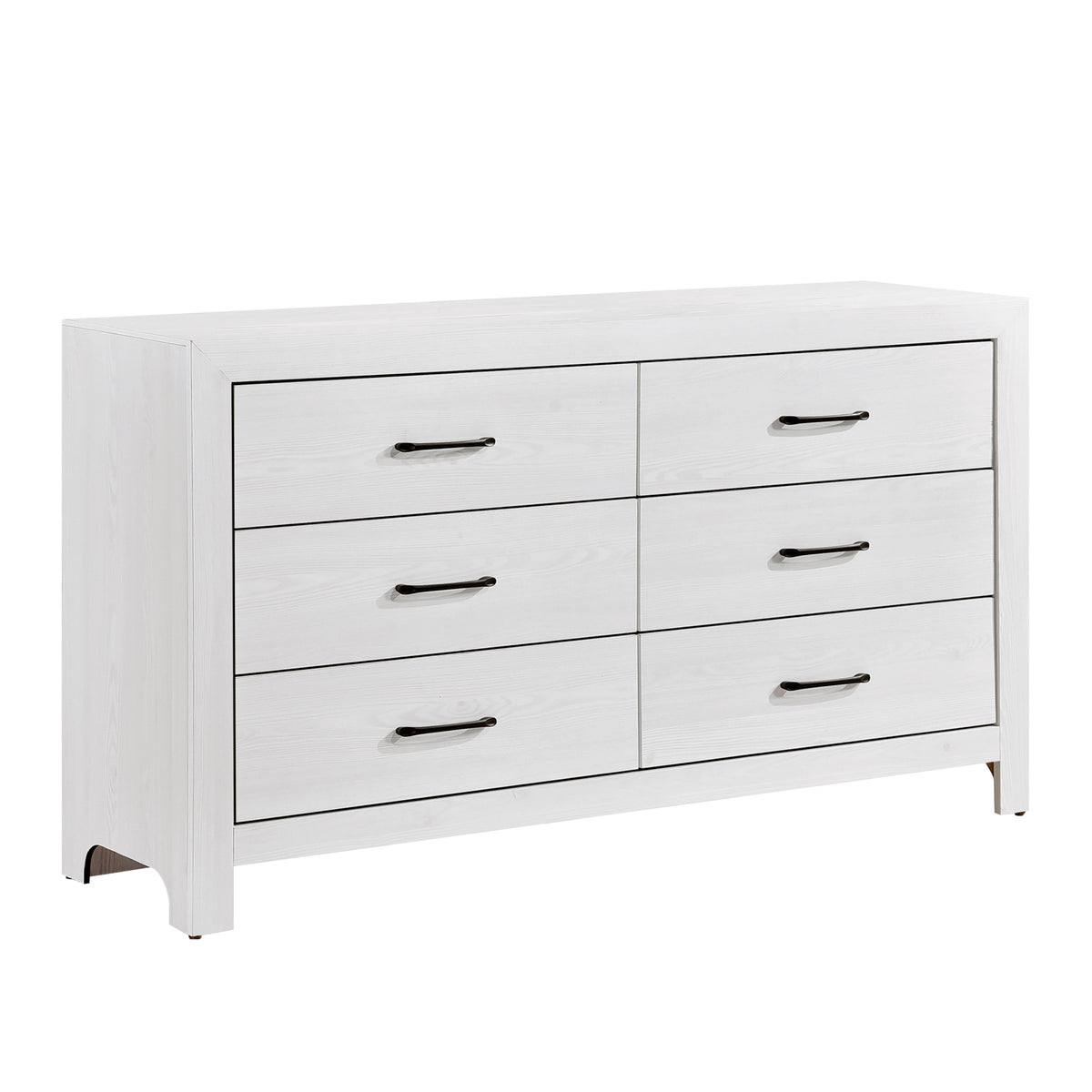 Corbin White Crossbuck Twin Panel Bed