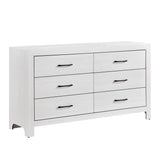 Corbin White Crossbuck Twin Panel Bed