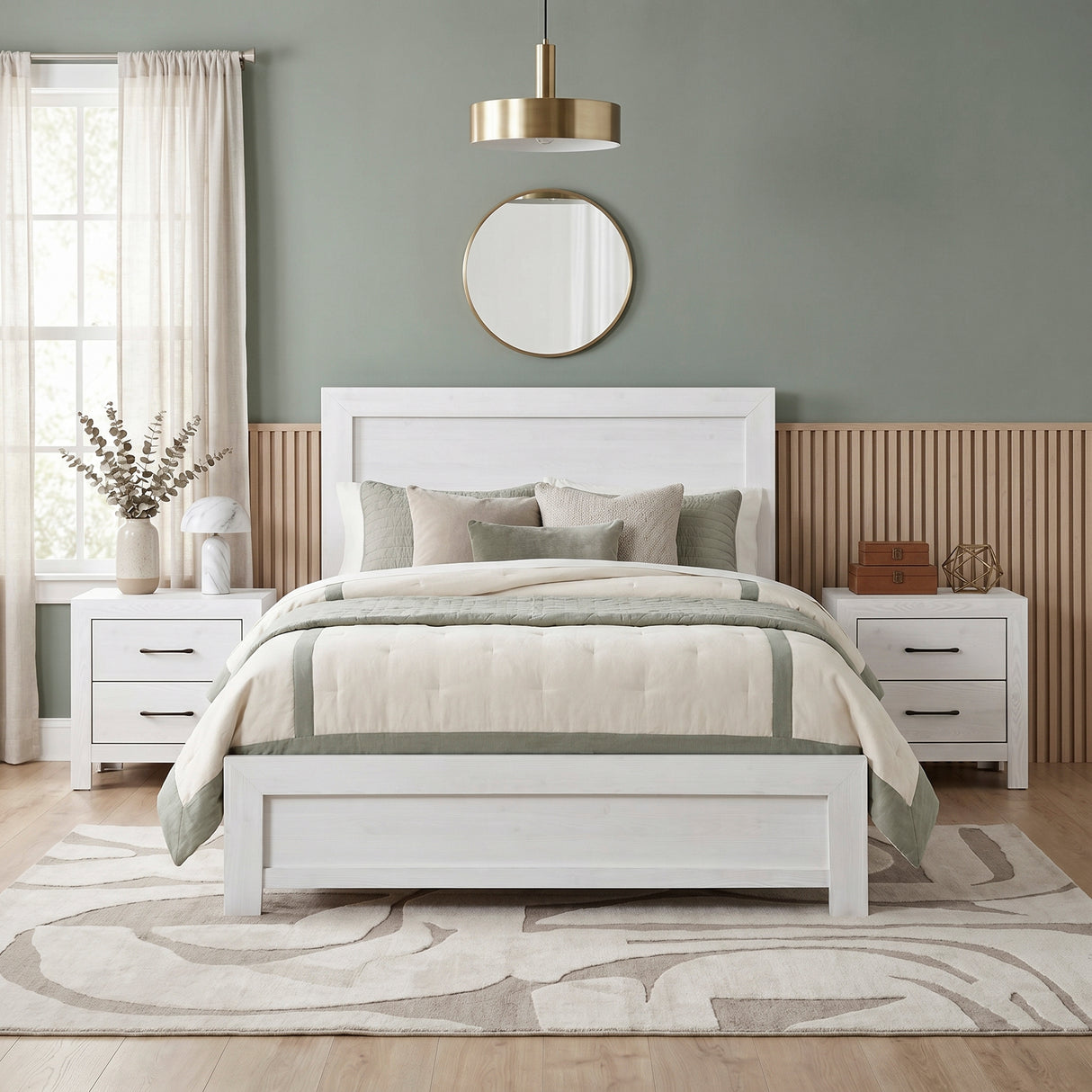 Corbin White California King bed from Homelegance - Luna Furniture
