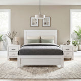 Corbin White King Panel Bed from Homelegance - Luna Furniture